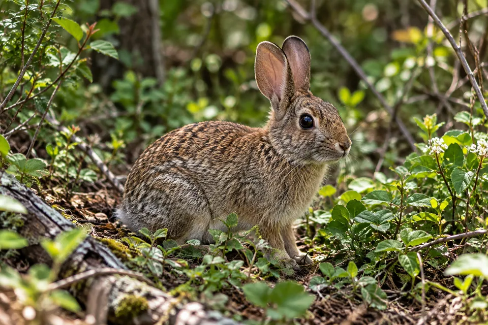 Brush rabbit — verified North Ground species photograph