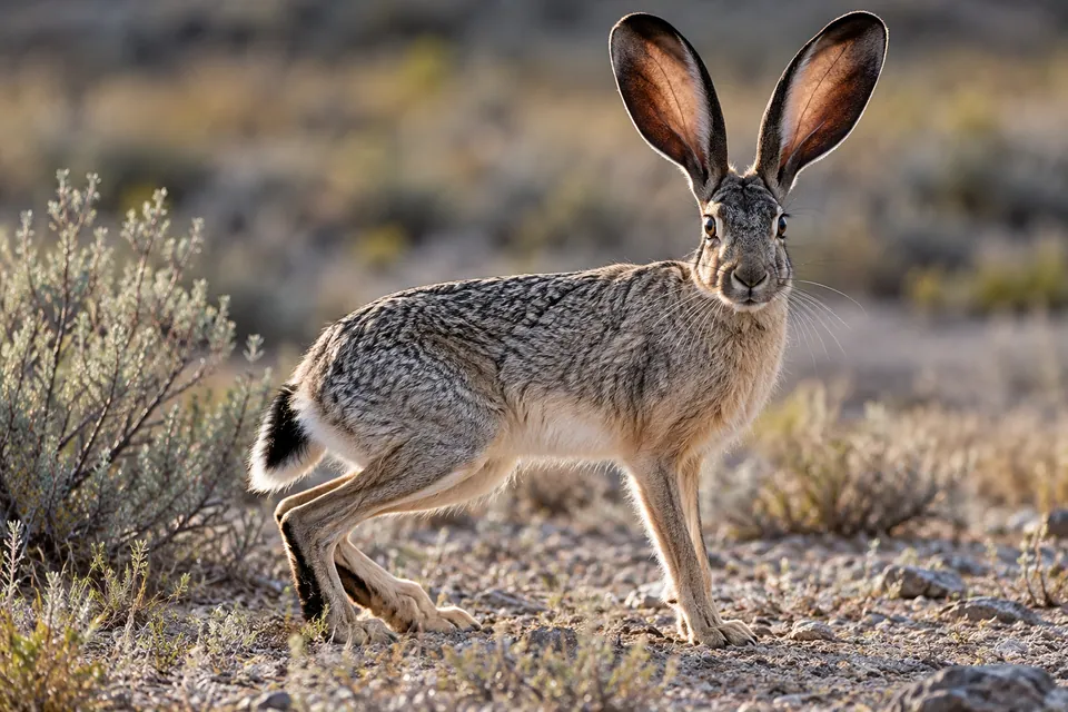Black-tailed jackrabbit — verified North Ground species photograph