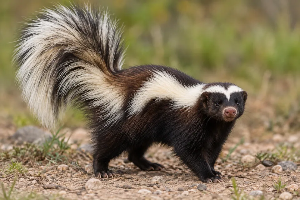 American hog-nosed skunk — verified North Ground species photograph