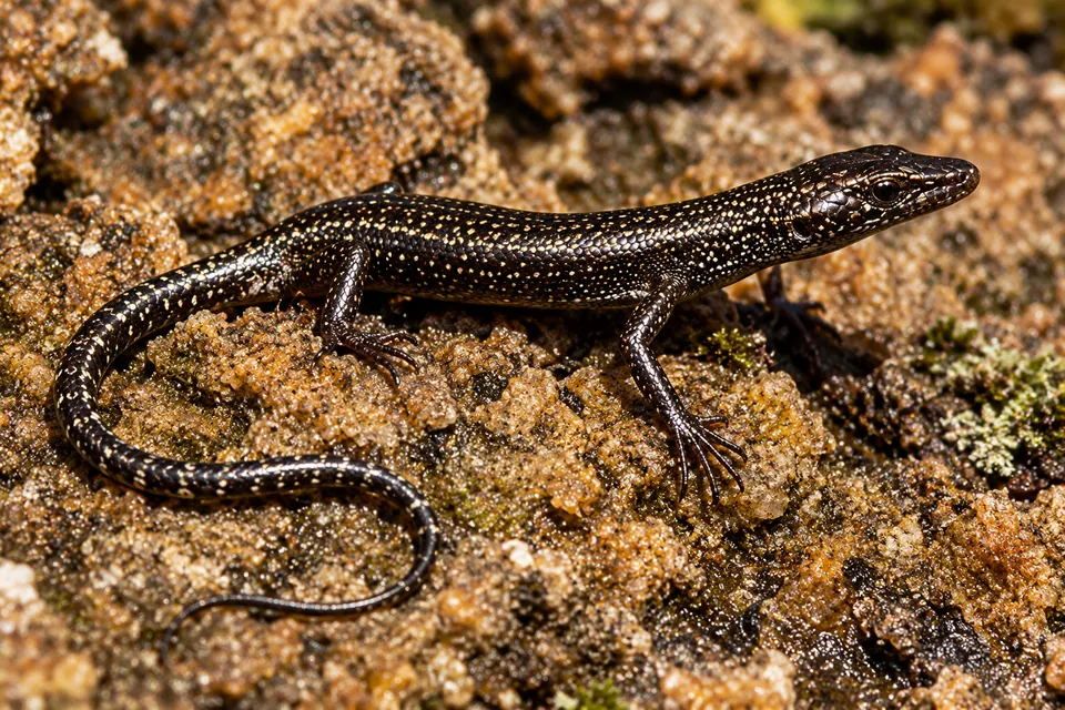 Coal skink — verified North Ground species photograph