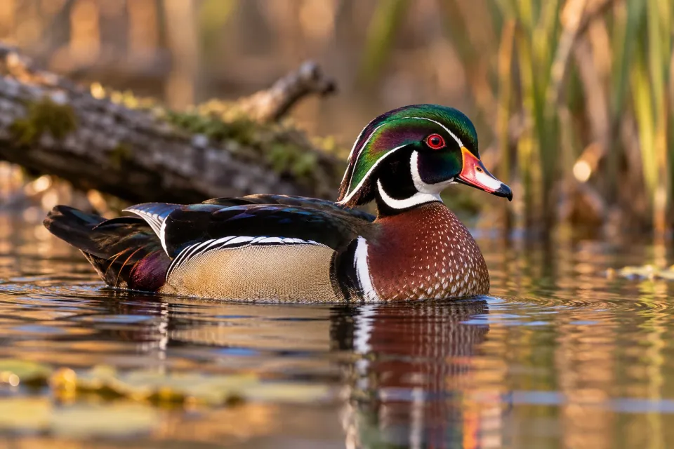 Wood duck — verified North Ground species photograph