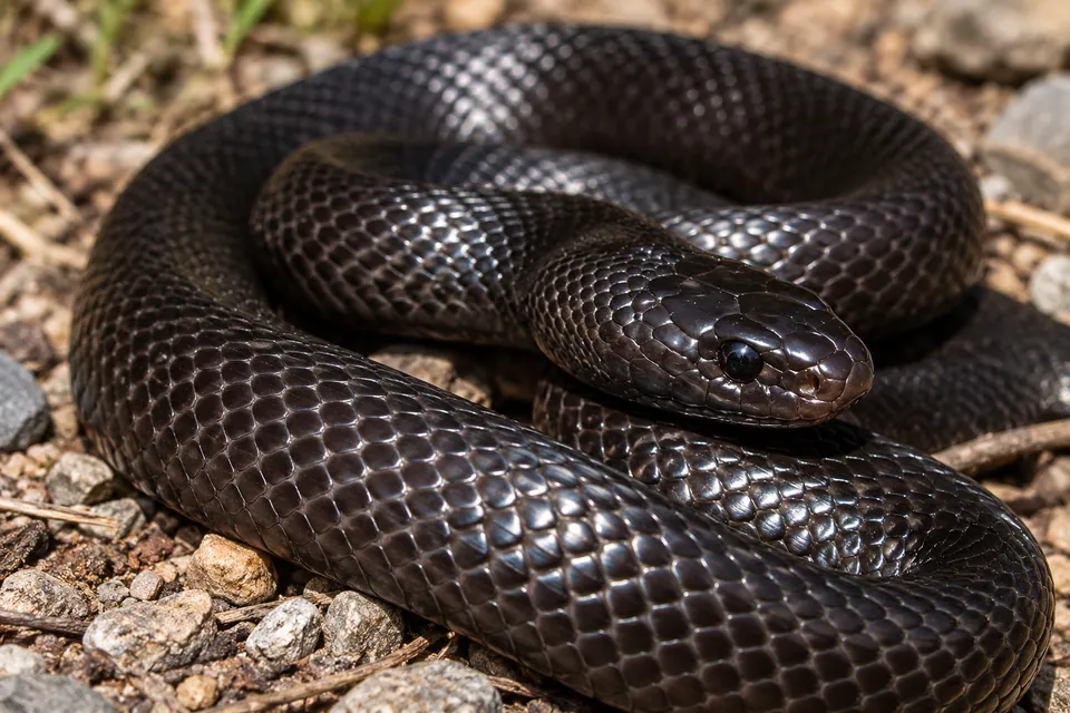 Black kingsnake — verified North Ground species photograph